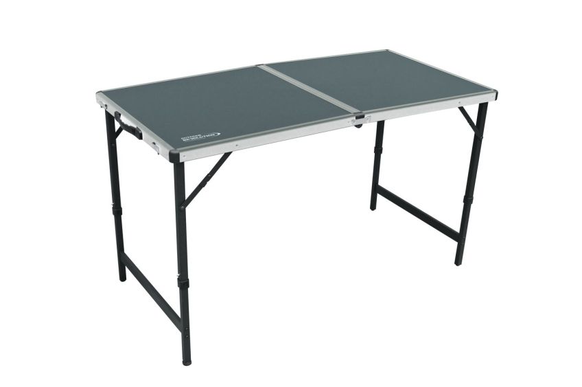Doppelter Alu-Camping-Tisch (120 x 60cm) Aluminium-Gestell